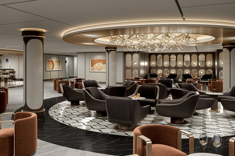 Whiskey Bar, um dos bares do Norwegian Aura