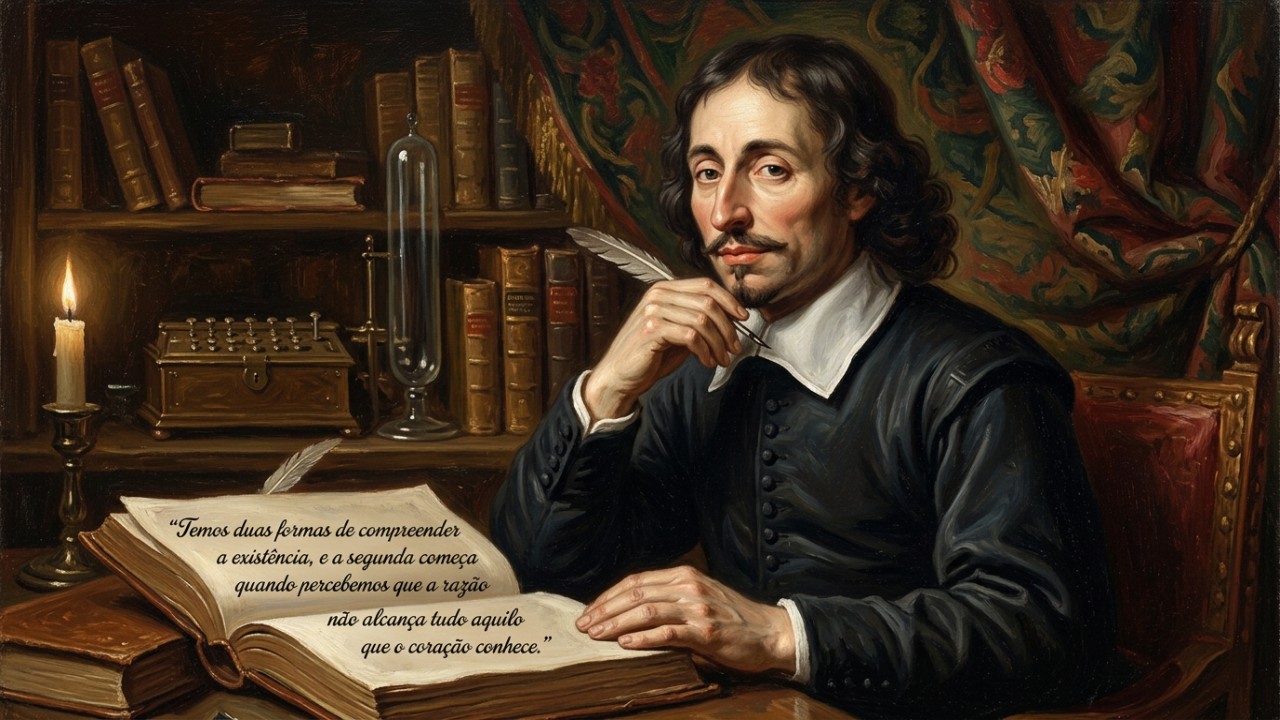 A filosofia de Blaise Pascal integra a precisão da razão à profundidade da intuição humana.