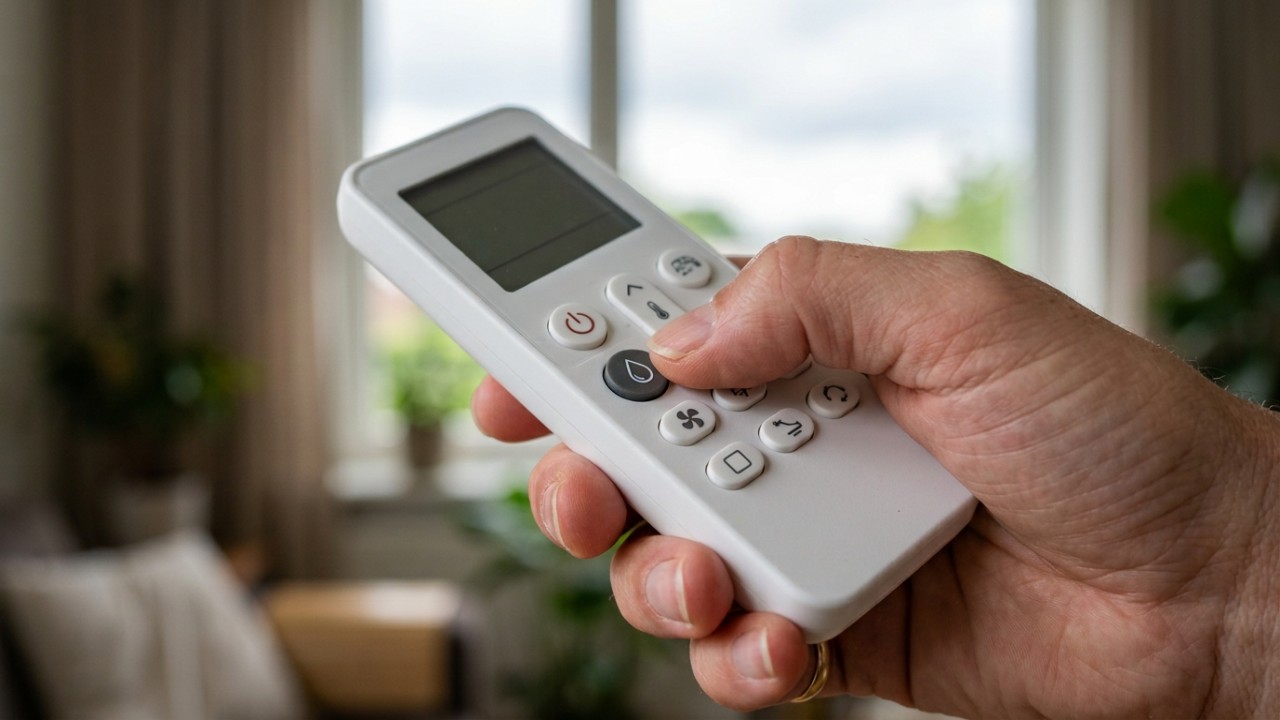 A função desumidificar do ar-condicionado ajuda a controlar a umidade em dias chuvosos.