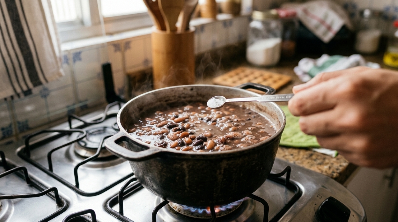 Em excesso, o bicarbonato deixa um sabor alcalino, às vezes descrito como amargo ou semelhante a sabão