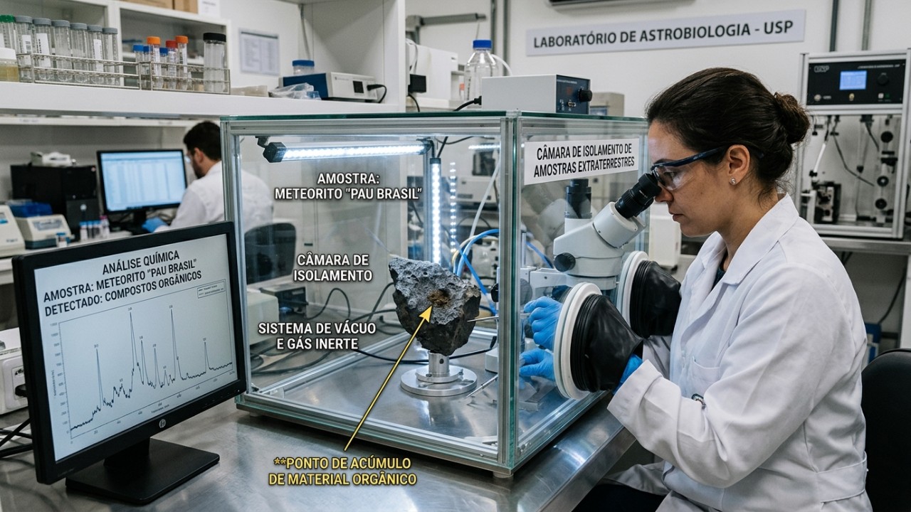 Moléculas orgânicas encontradas em rochas espaciais reforçam a hipótese de uma origem cósmica para componentes da vida.