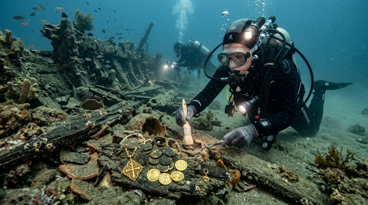 As escavações realizadas na região da ilha de Mljet resgataram peças raras preservadas sob o leito marinho.