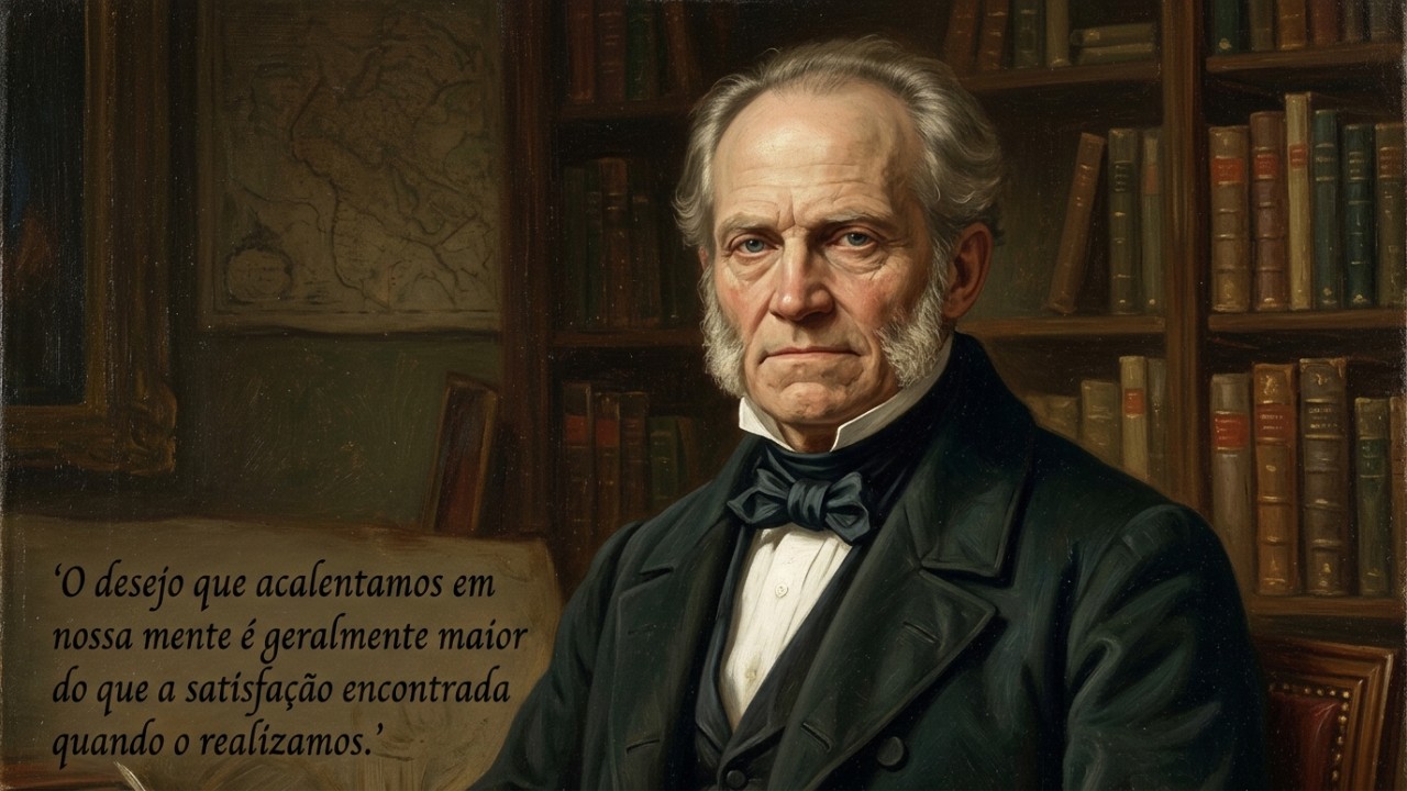 O filósofo Arthur Schopenhauer explica que a vida oscila constantemente entre a dor da privação e o tédio da saciedade.