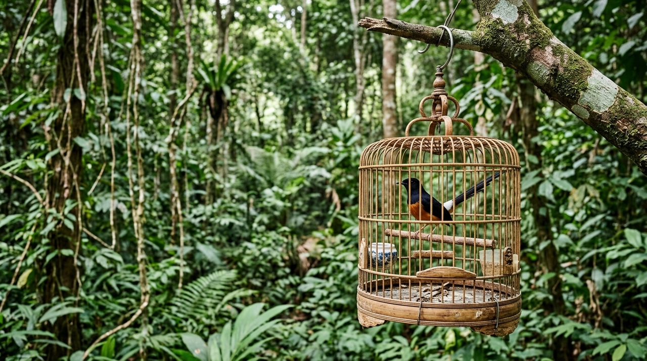 Na Indonésia, torneios de canto reúnem centenas de participantes e podem envolver até mil aves em um único evento
