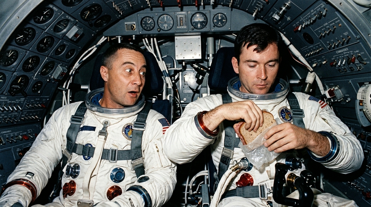 A Gemini 3 decolou em 23 de março de 1965 com John Young e Gus Grissom a bordo.