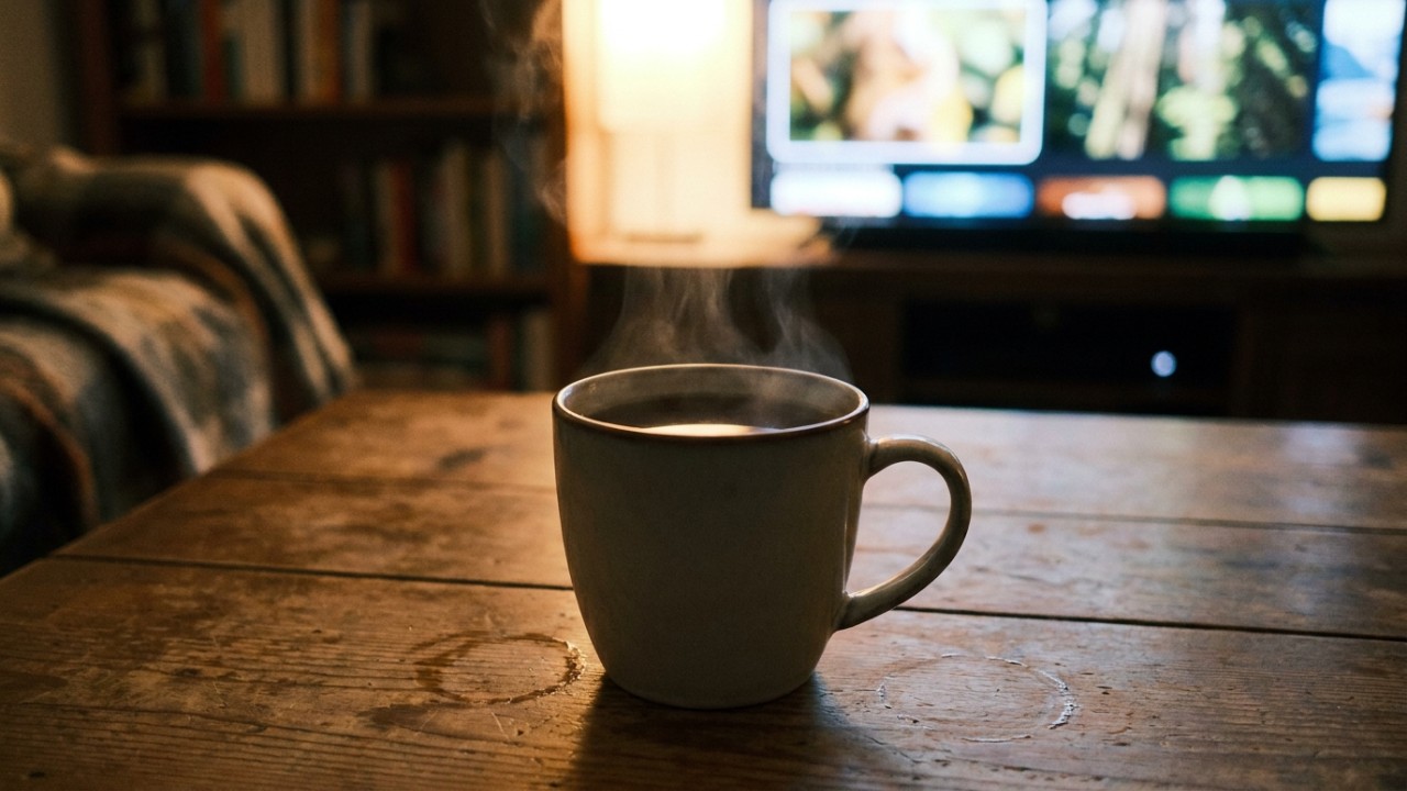 Assistir televisão após uma longa jornada diária ajuda a aliviar o estresse e restaurar o bem-estar.