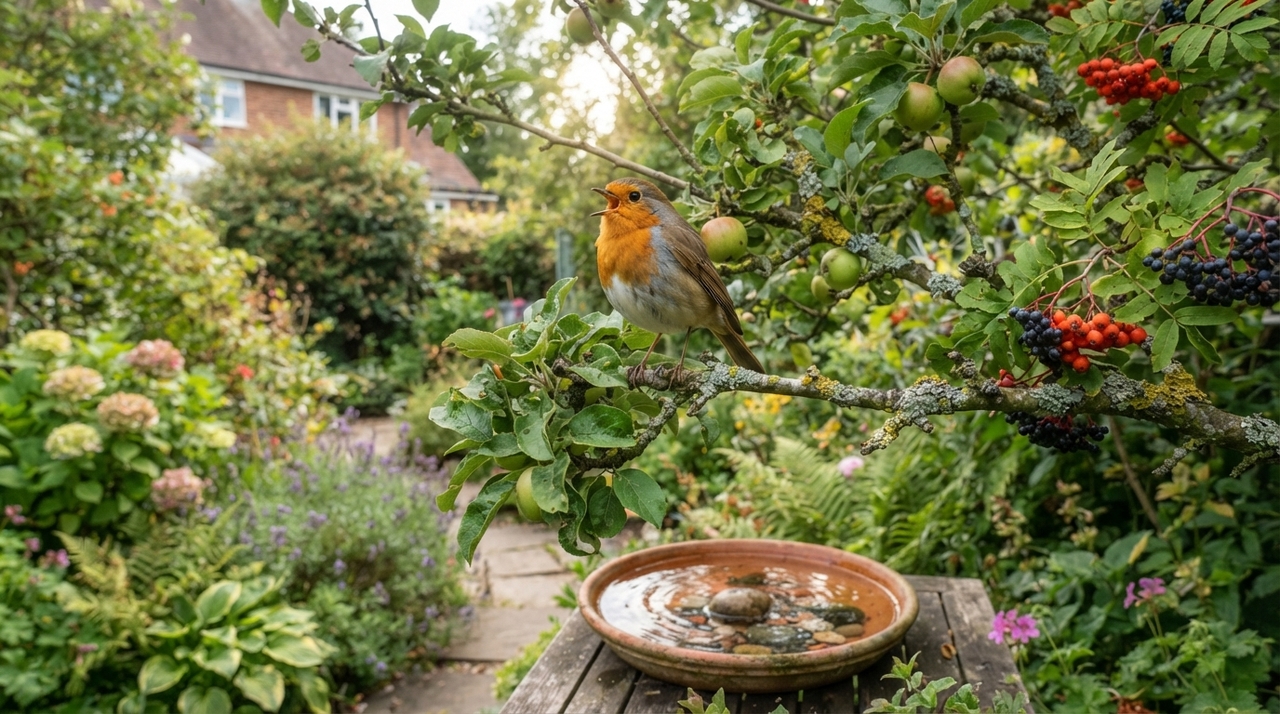 Jardins com plantas nativas tendem a oferecer mais recursos do que espaços formados apenas por gramado e espécies ornamentais sem frutos