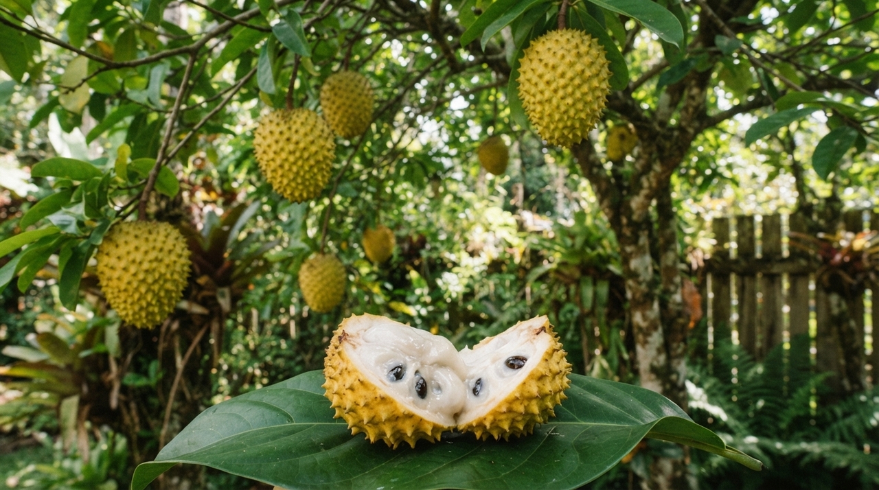 O biribá maduro possui polpa tão macia que pode lembrar um creme de fruta