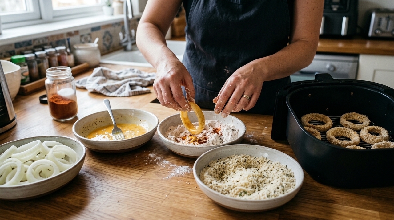 O excesso de cada ingrediente deve ser retirado antes de passar para a etapa seguinte.