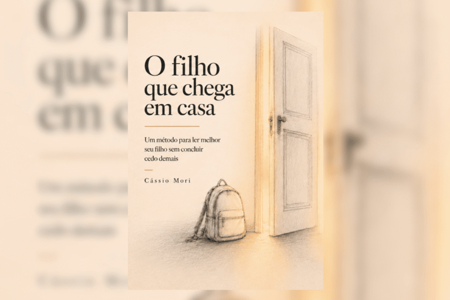 Em “O filho que chega em casa”, Cássio Mori convida os pais a enxergarem o valor da escuta, mostrando como acolher os filhos fortalece a confiança e o diálogo (Imagem: Reprodução digital | Cássio Mori)