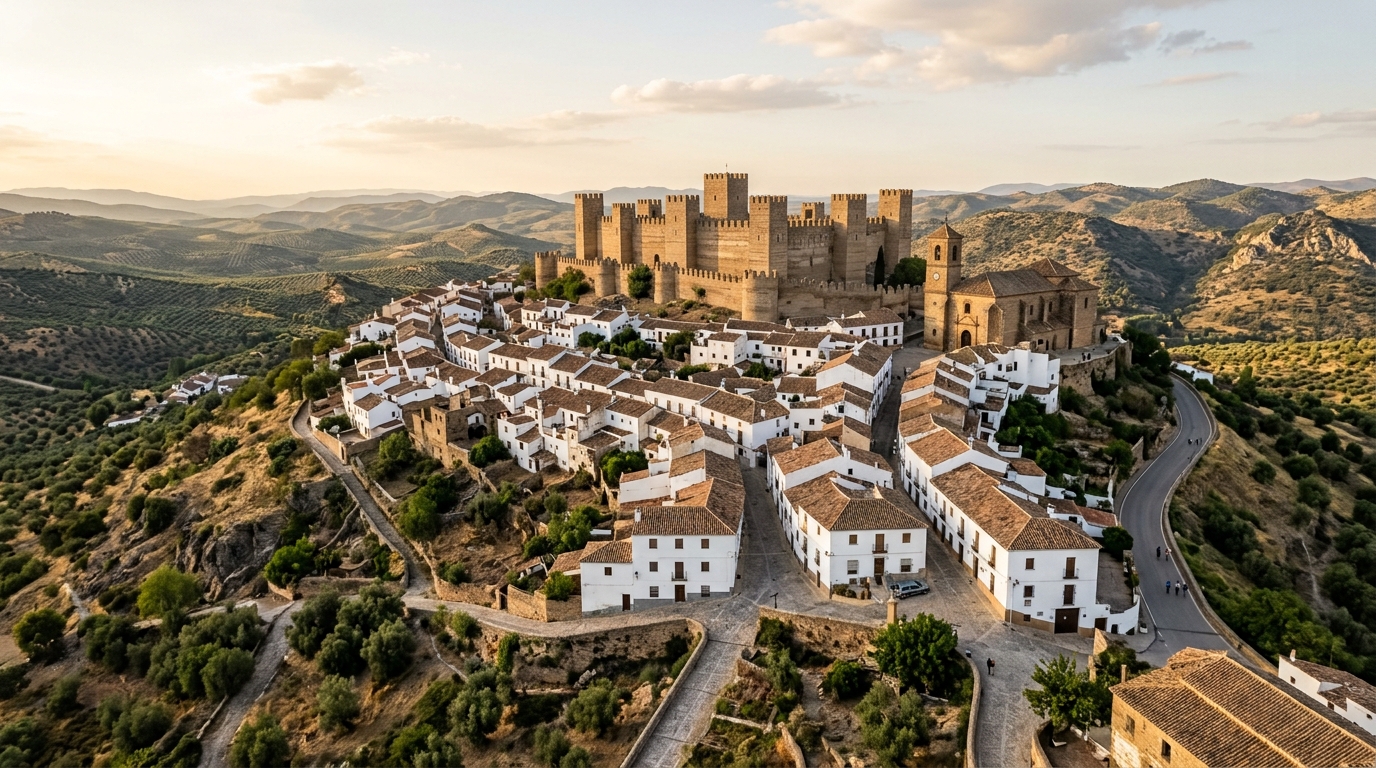 O Castelo de Burgalimar foi construído em 968, durante o califado de Al-Hakam II.