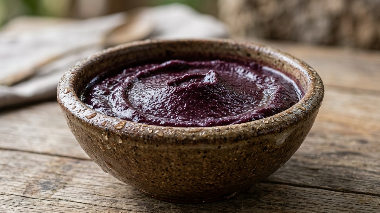 Degustar o açaí sem açúcares permite uma verdadeira imersão sensorial na floresta.