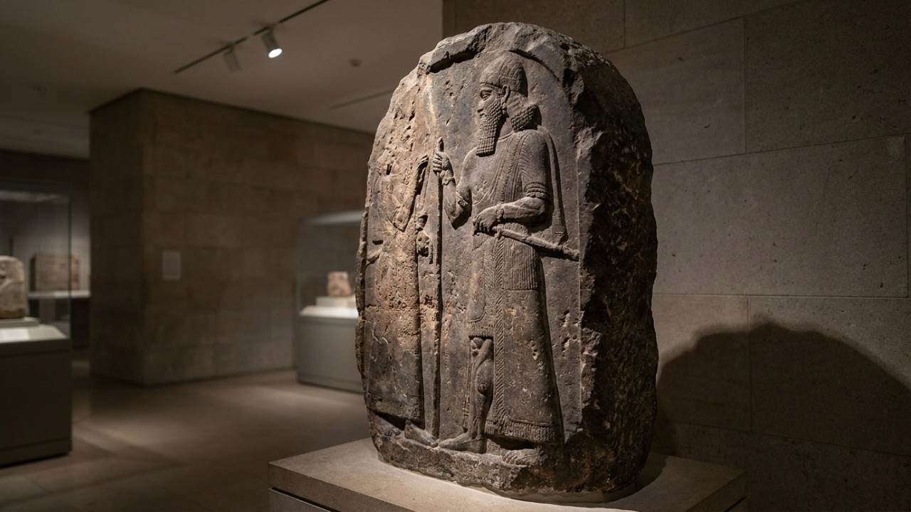 A descoberta da estela de Assurbanípal em Nínive revela detalhes marcantes do Império Neoassírio.