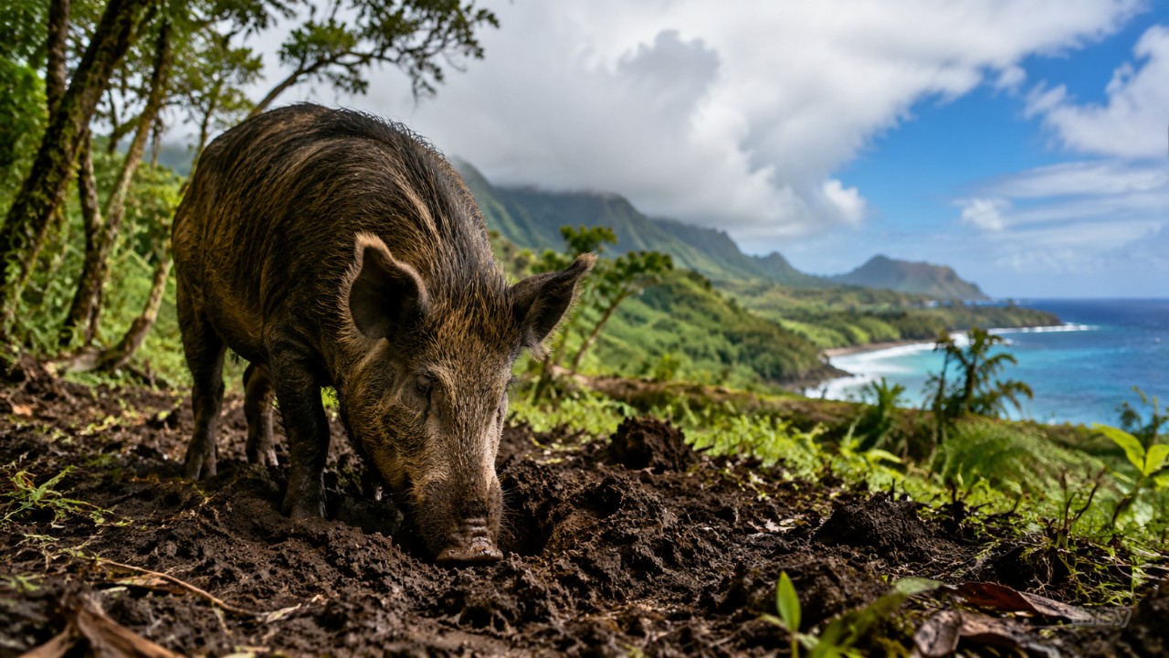 Iniciativas de acolhimento e cercas estratégicas ajudam a proteger as matas nativas e a promover o bem-estar animal no Havaí.