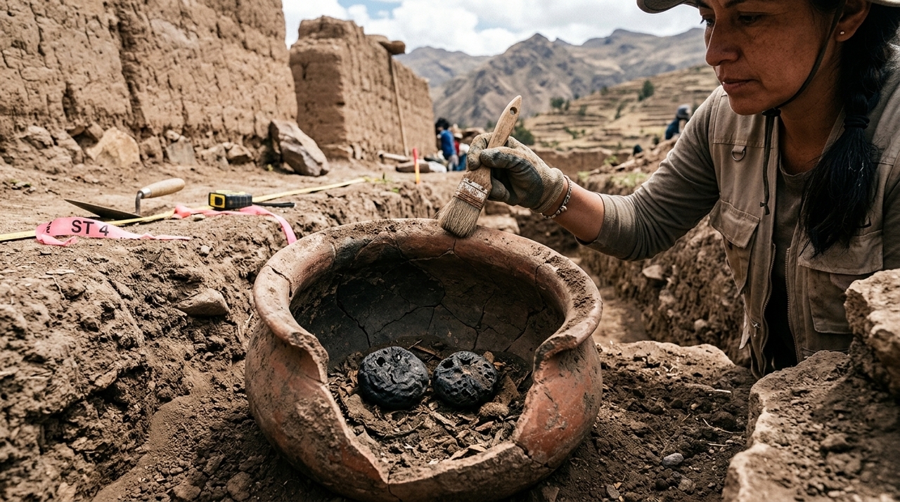 A descoberta aconteceu em Tambo Viejo, antigo centro provincial inca no vale de Acarí, na costa sul do Peru.