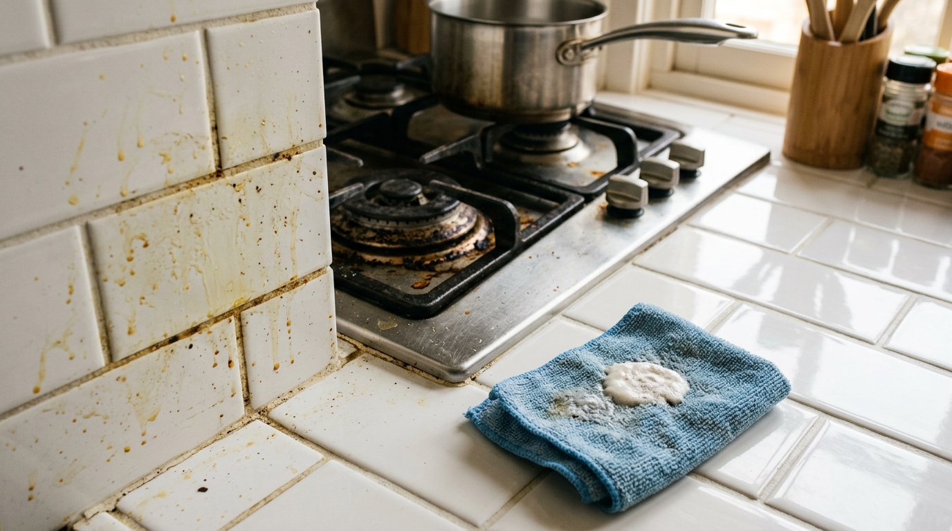 O bicarbonato de sódio pode ser usado em uma pasta simples para auxiliar na remoção de determinados resíduos superficiais.