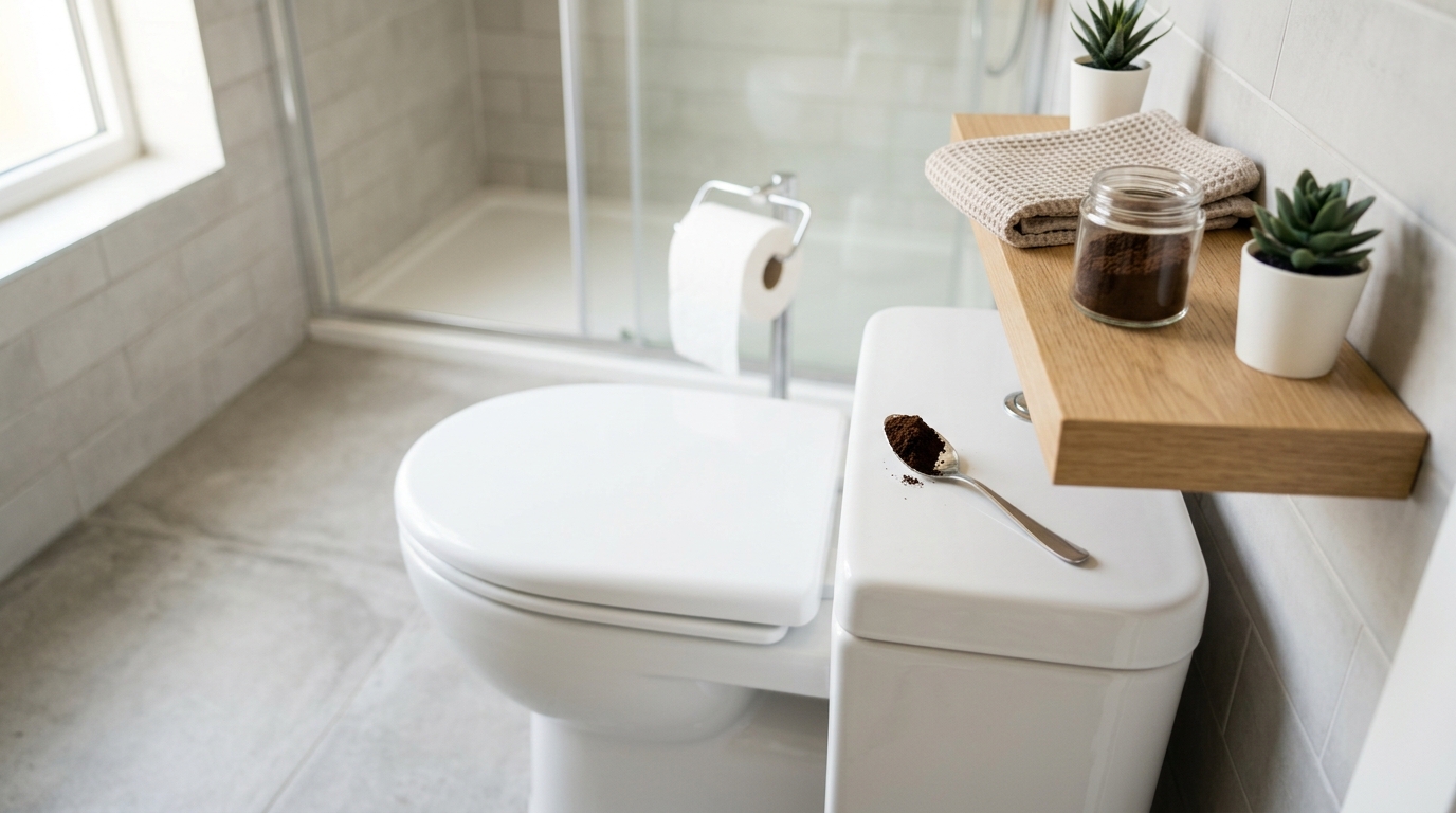 Para a limpeza comum, escova sanitária e produto próprio para banheiro continuam sendo escolhas mais confiáveis.