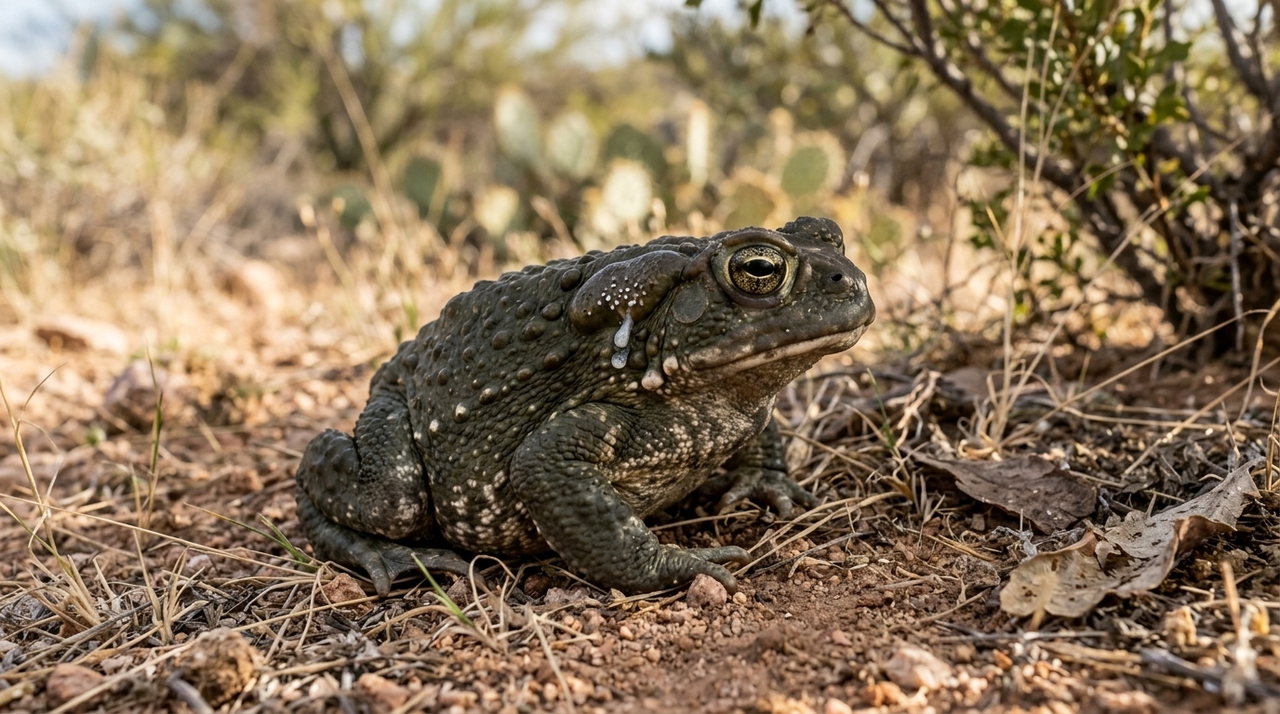 O sapo do rio Colorado, conhecido cientificamente como Incilius alvarius, vive no sudoeste dos Estados Unidos e no noroeste do México