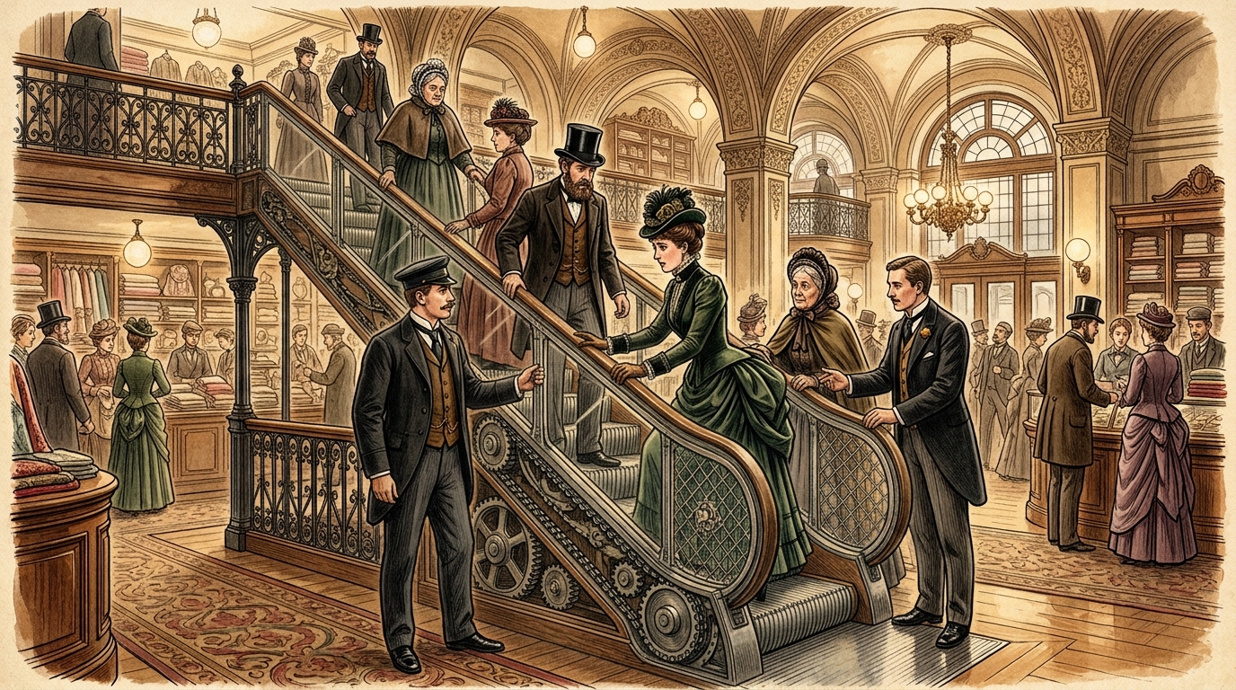 O Harrods instalou em 1898 a primeira escada rolante de Londres, segundo o London Museum