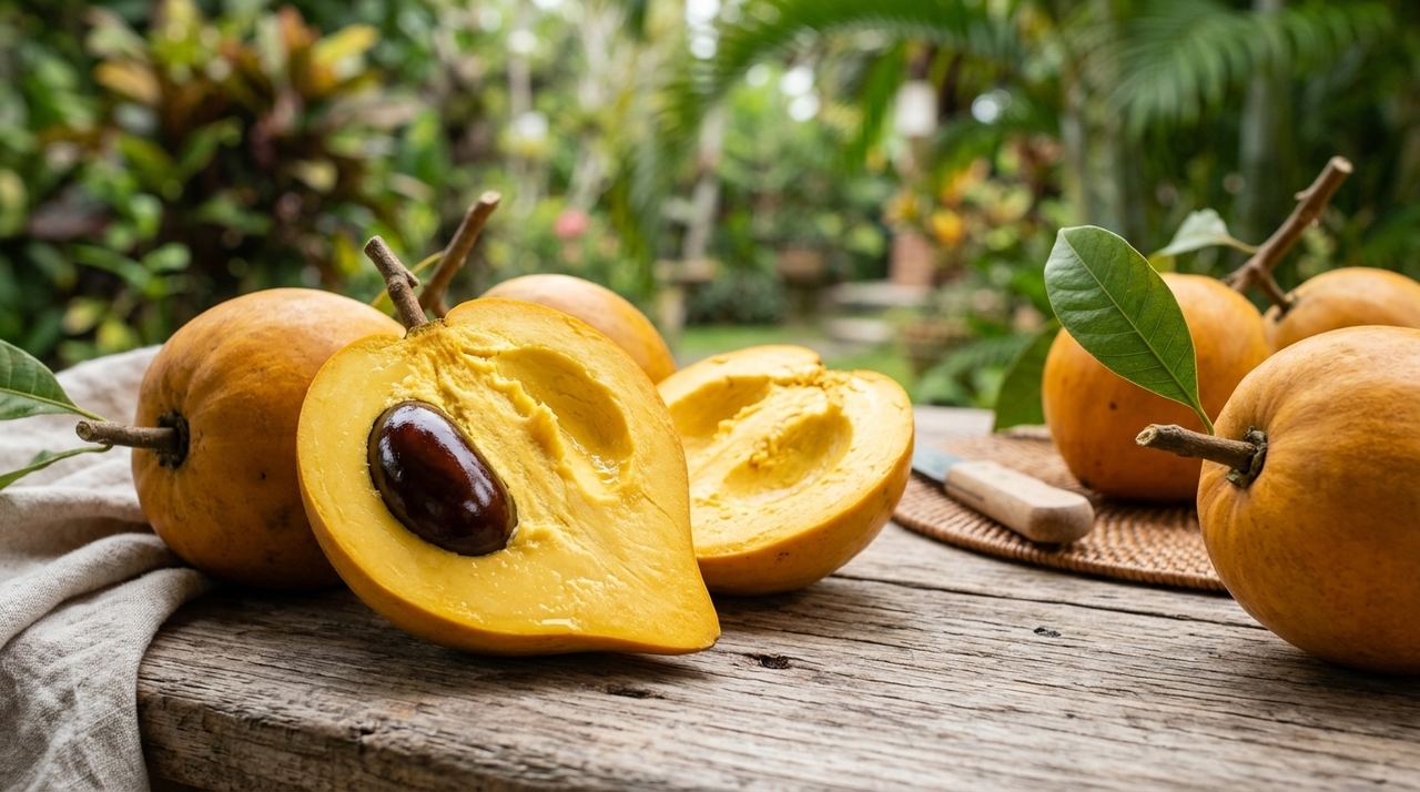 A comparação não significa que a fruta tenha exatamente o mesmo sabor do doce de leite.