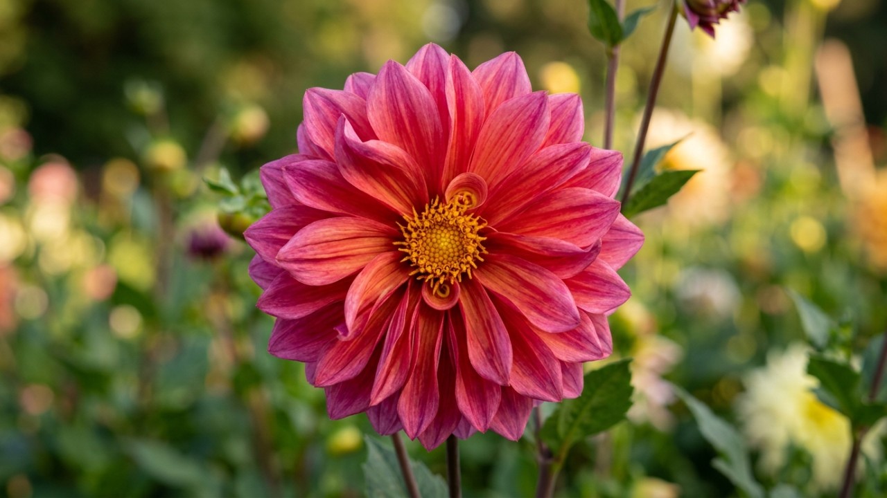A dália mexicana transforma quintais com suas flores volumosas e coloridas.