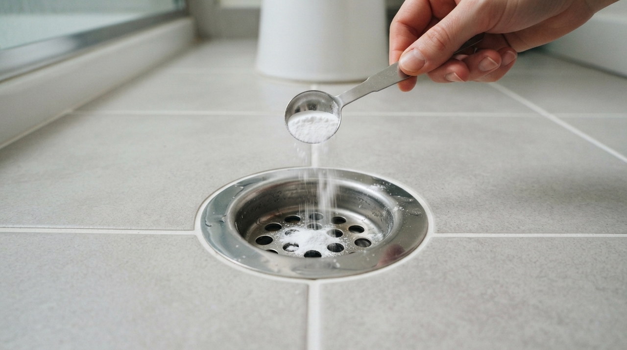 Durante o banho, pequenas quantidades de sabonete, shampoo, cabelos e outros resíduos descem pelo ralo.