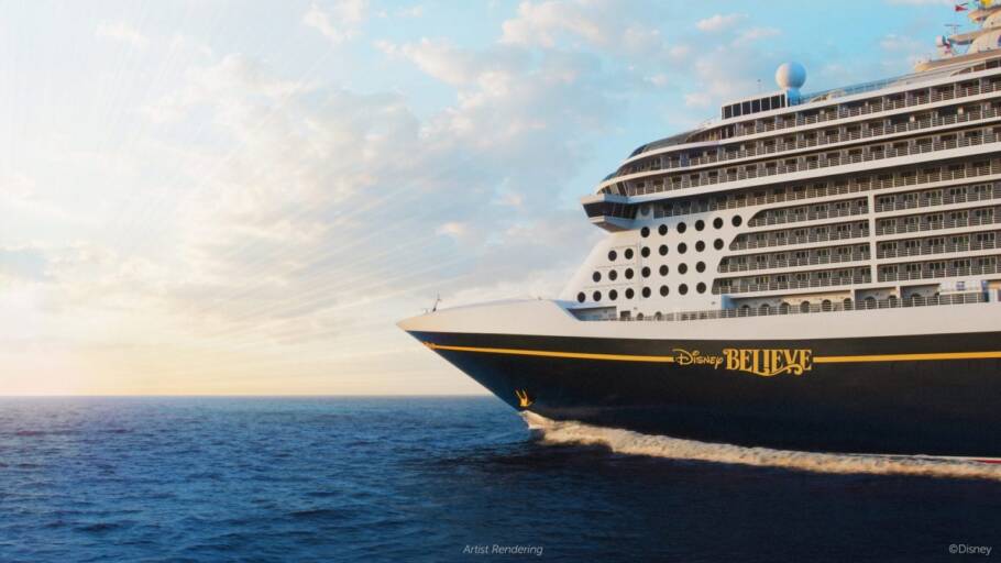 Disney Believe, quarto navio da classe Wish, será inaugurando em 2027