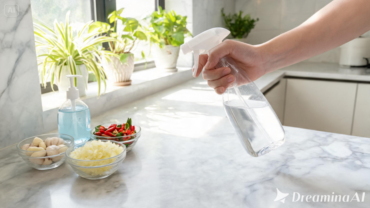 Pulgões, cochonilhas e moscas-brancas podem ser controlados com receitas caseiras. Veja como preparar e aplicar repelente natural com segurança.