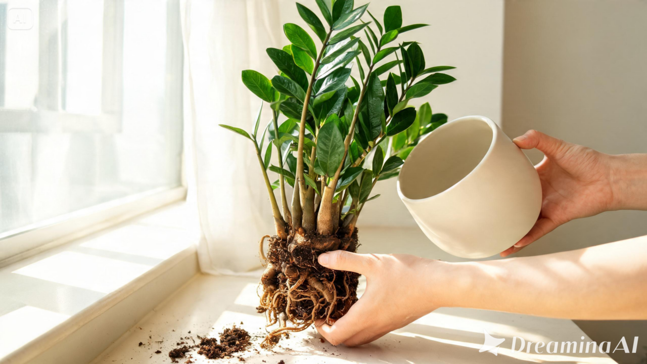 Folhas sem brotos novos? Saiba por que a zamioculca não cresce e conheça cuidados simples para favorecer um desenvolvimento saudável.