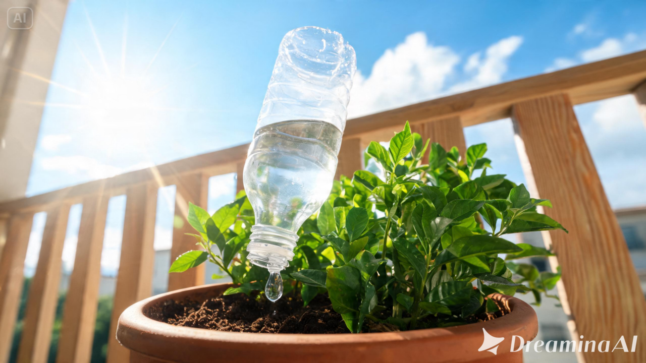 Um detalhe na garrafa PET faz toda a diferença na irrigação dos vasos. Aprenda a usar o sistema corretamente e evitar excesso de água.
