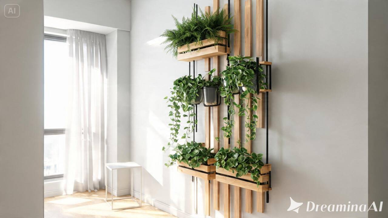 Saiba como criar um jardim vertical em apartamento pequeno, escolhendo plantas, vasos e iluminação para um espaço mais verde.