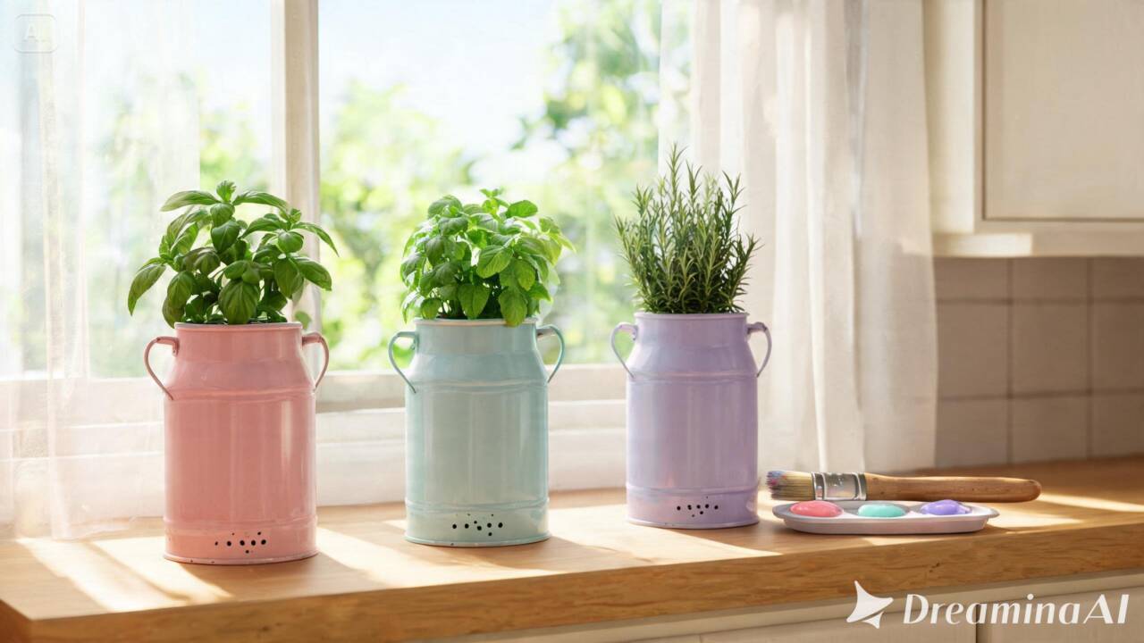 Latas de leite podem virar vasos decorativos para hortas caseiras. Descubra como preparar, pintar e proteger o metal corretamente.