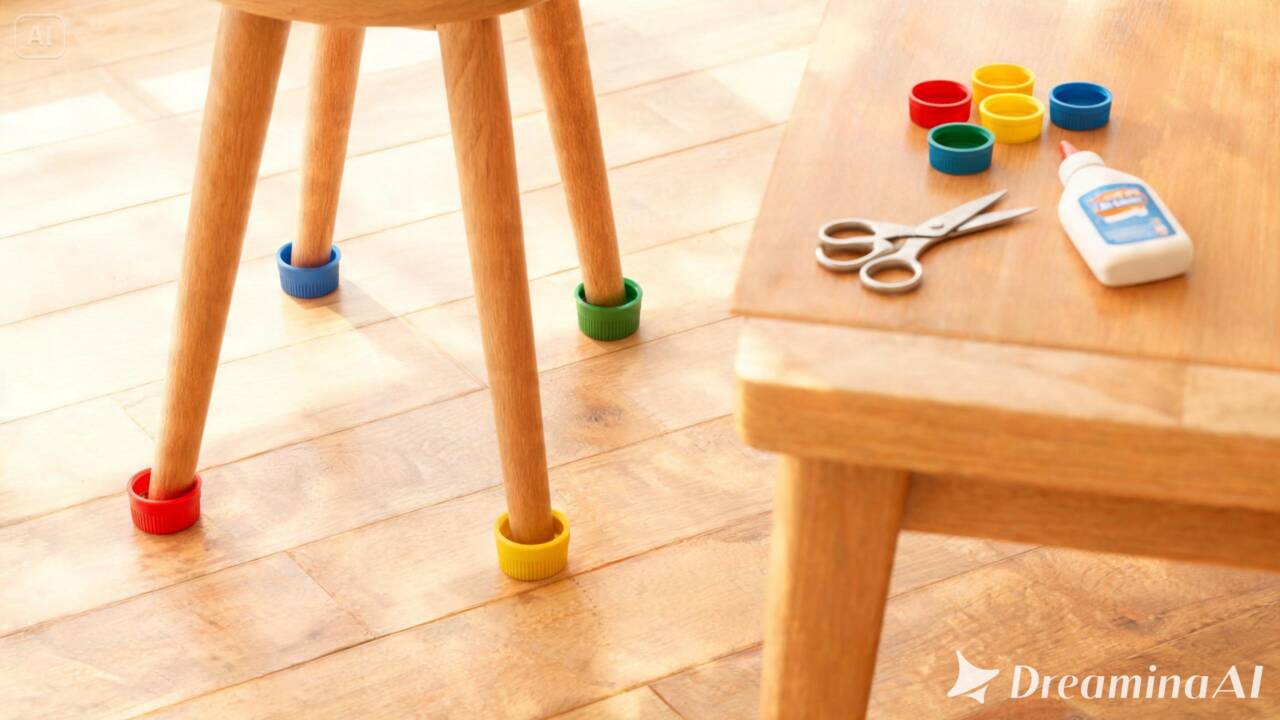 Aprenda a transformar tampinhas de garrafa em protetores para móveis e descubra um jeito prático de reduzir riscos e ruídos em casa.