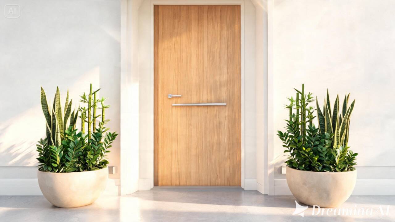 Plantas como jade, alecrim e lavanda podem reforçar a sensação de harmonia na entrada da casa, segundo o Feng Shui.