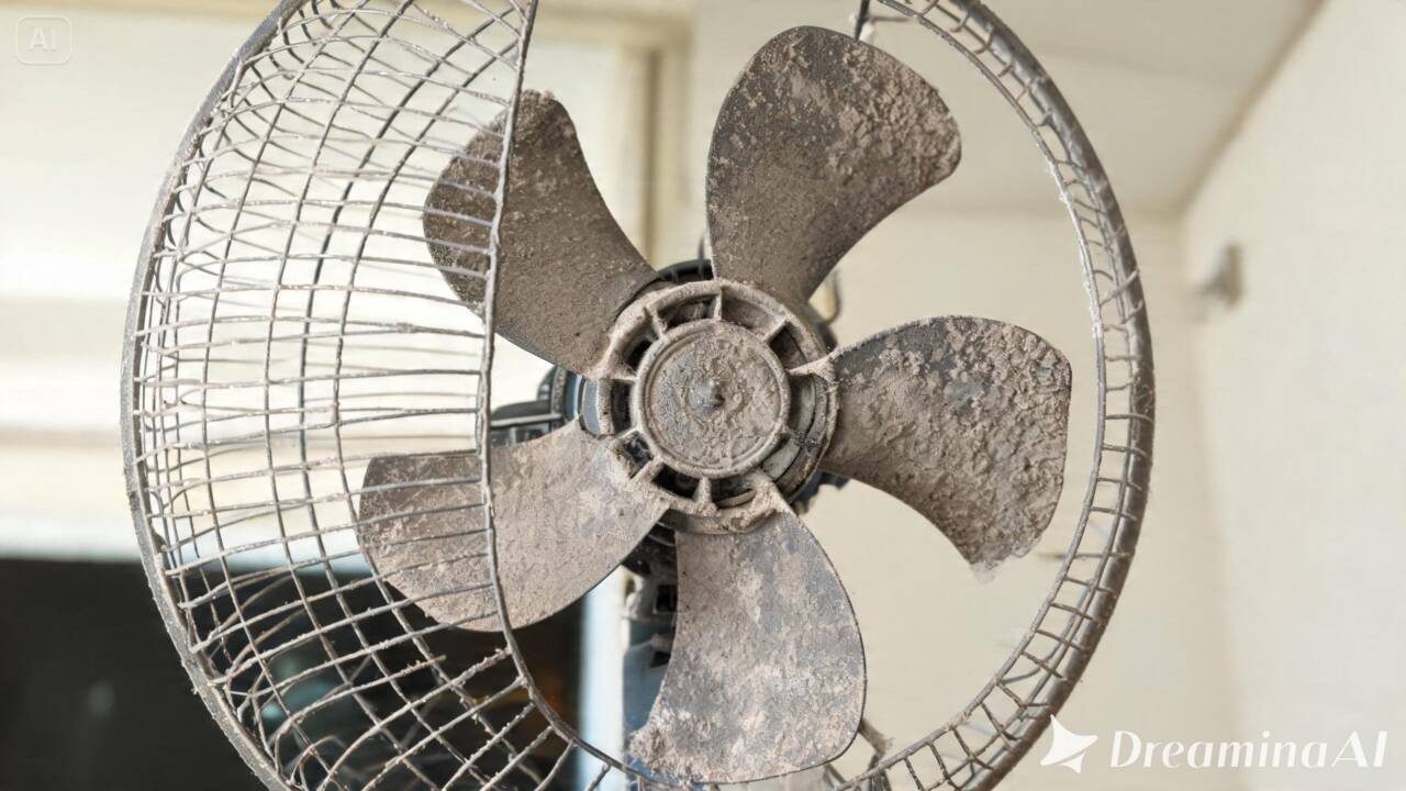 Ventilador cheio de poeira pode esconder sujeira na grade e perto do motor. Veja como identificar o acúmulo e limpar o aparelho sem danificá-lo.