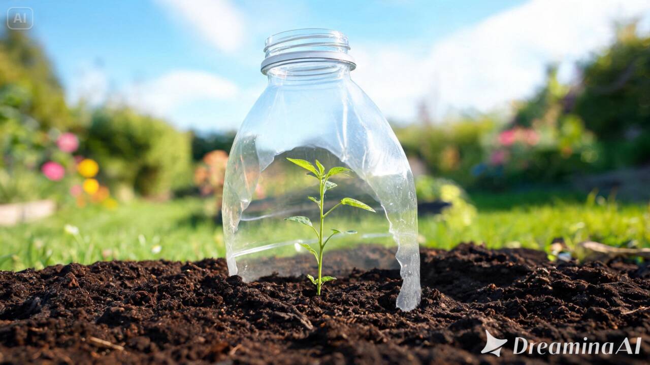 Uma simples garrafa PET pode ajudar a proteger mudas recém-plantadas. Veja como cortar, posicionar e ventilar o recipiente corretamente no jardim.
