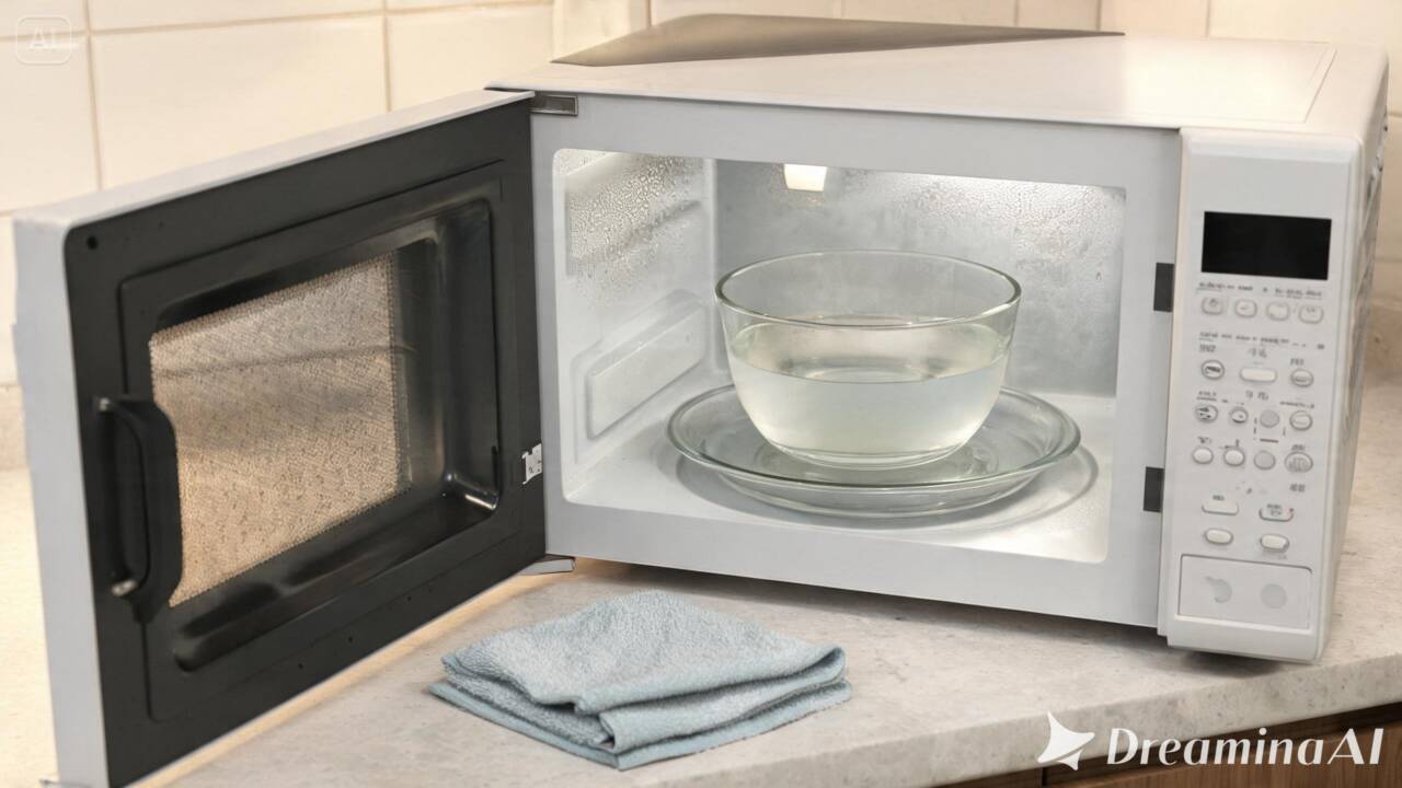 Uma xícara de água pode facilitar a limpeza do micro-ondas. Entenda como o vapor ajuda a soltar respingos presos nas paredes.