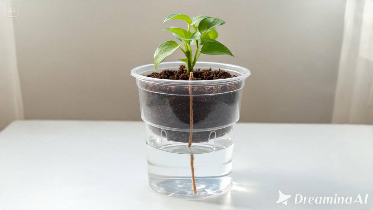 Aprenda a montar um vaso autoirrigável com dois recipientes e um pavio. Veja como o sistema funciona e quais plantas não combinam com ele.