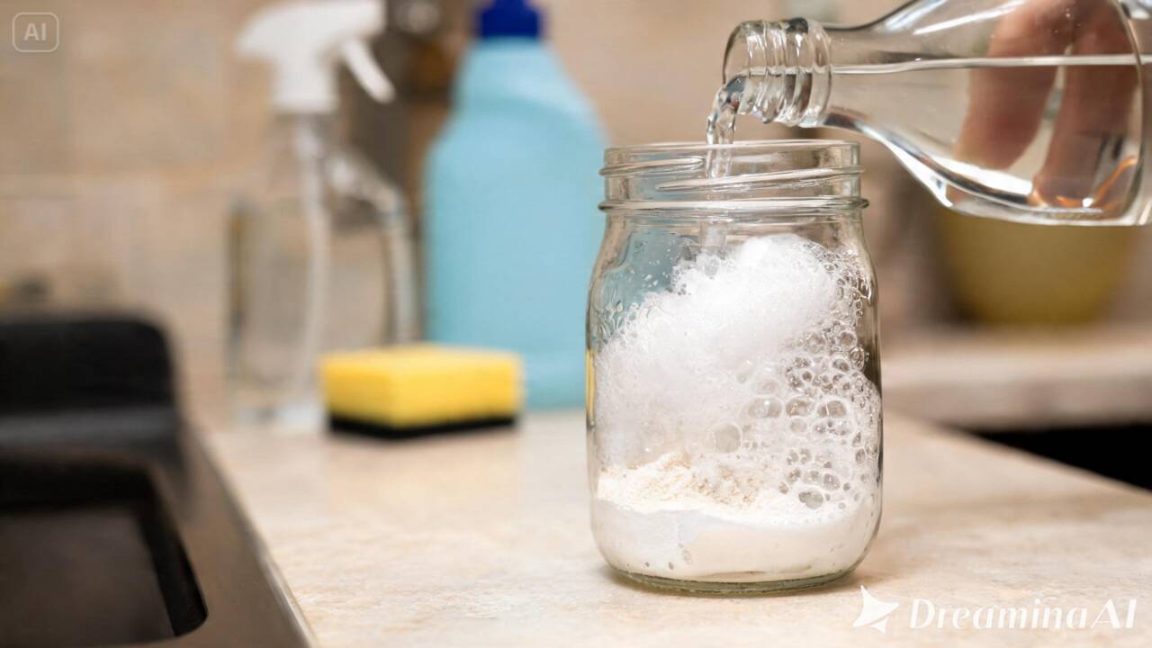Bicarbonato e vinagre realmente limpam melhor juntos? Entenda por que a mistura produz espuma e quando faz mais sentido usar cada um separado.
