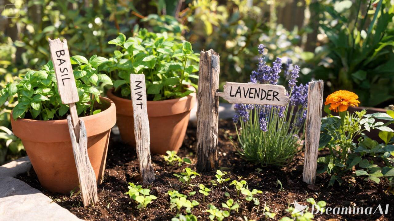 Um pedaço de madeira pode virar uma placa para o jardim. Veja como cortar, lixar e identificar plantas de forma simples e prática.
