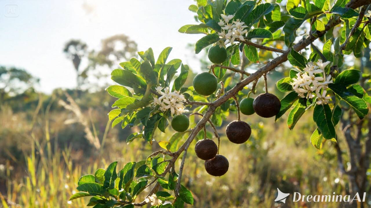 Você já viu uma fruta que parece uma pequena bola? Conheça a marmelada-bola, árvore encontrada no Cerrado e na Amazônia.