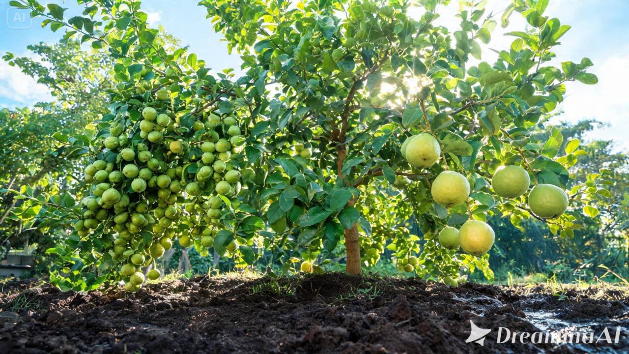 Sua goiabeira produz muitos frutos, mas eles ficam pequenos? Veja o que pode estar acontecendo e quais fatores merecem atenção.