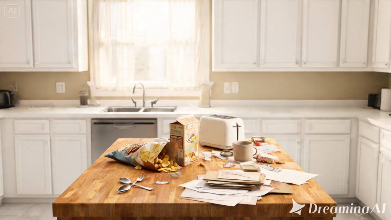 Por que a bancada da cozinha fica bagunçada tão rápido? Entenda o hábito por trás do acúmulo e como mudar essa rotina.