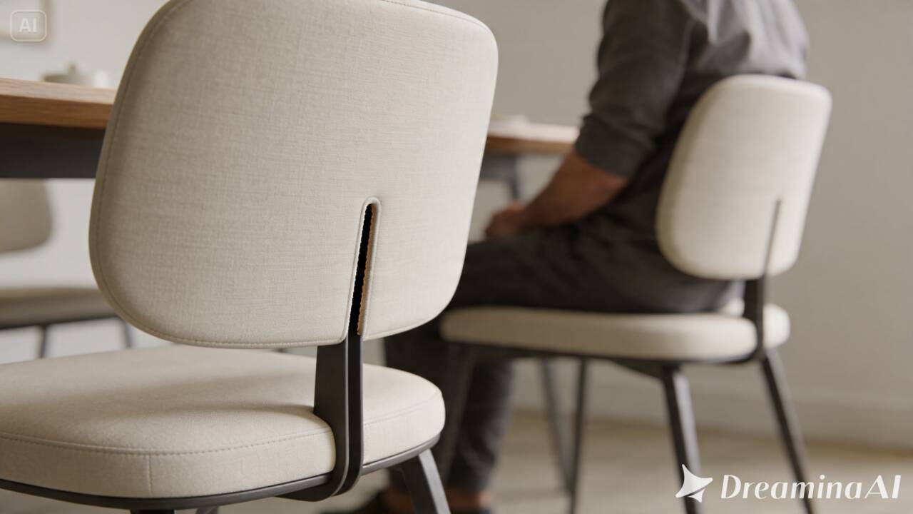 Já reparou no espaço entre o encosto e o assento de algumas cadeiras? Entenda por que esse detalhe aparece em tantos modelos.