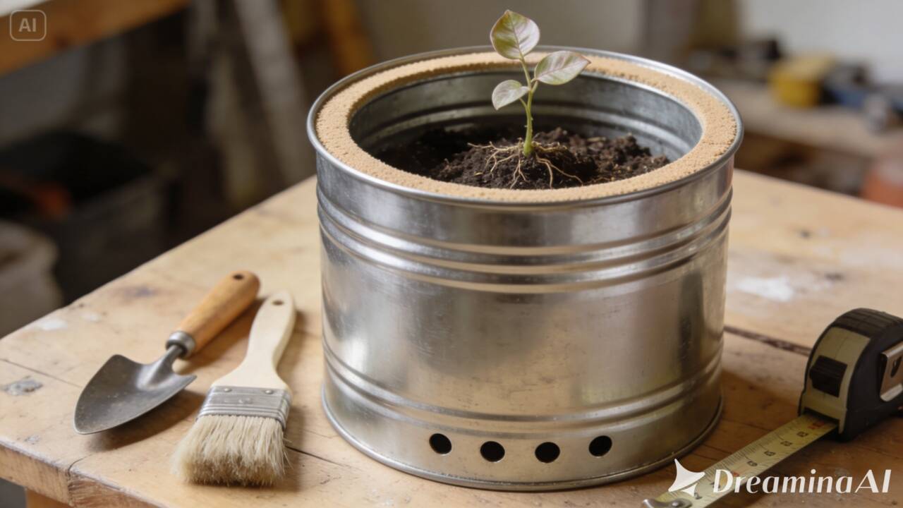 Antes de jogar a lata grande fora, veja como transformá-la em um vaso para plantas e quais cuidados são necessários para usar o recipiente com segurança.