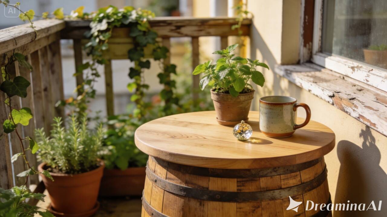 Um barril pequeno pode virar uma mesa lateral para o jardim. Confira como preparar a peça, instalar o tampo e garantir um acabamento bonito e seguro.
