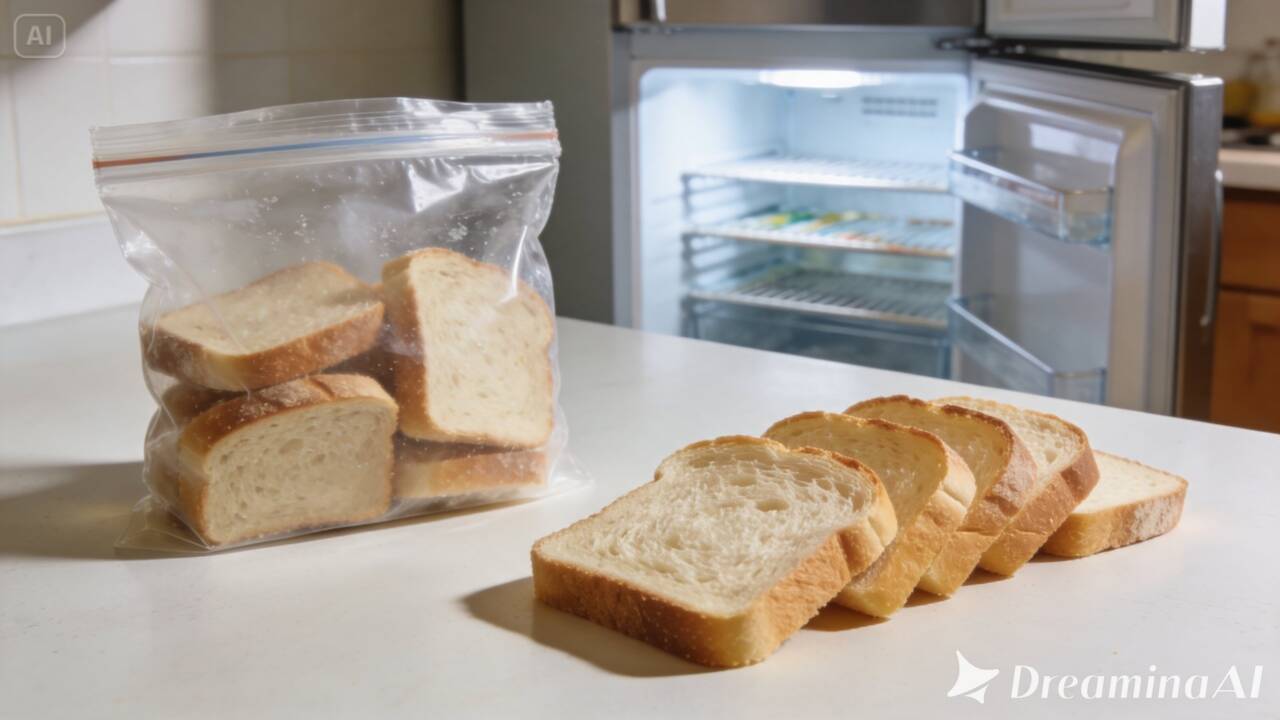 Separar as fatias antes de congelar o pão evita descongelar o pacote inteiro. Veja como armazenar, identificar e descongelar as porções de forma prática.