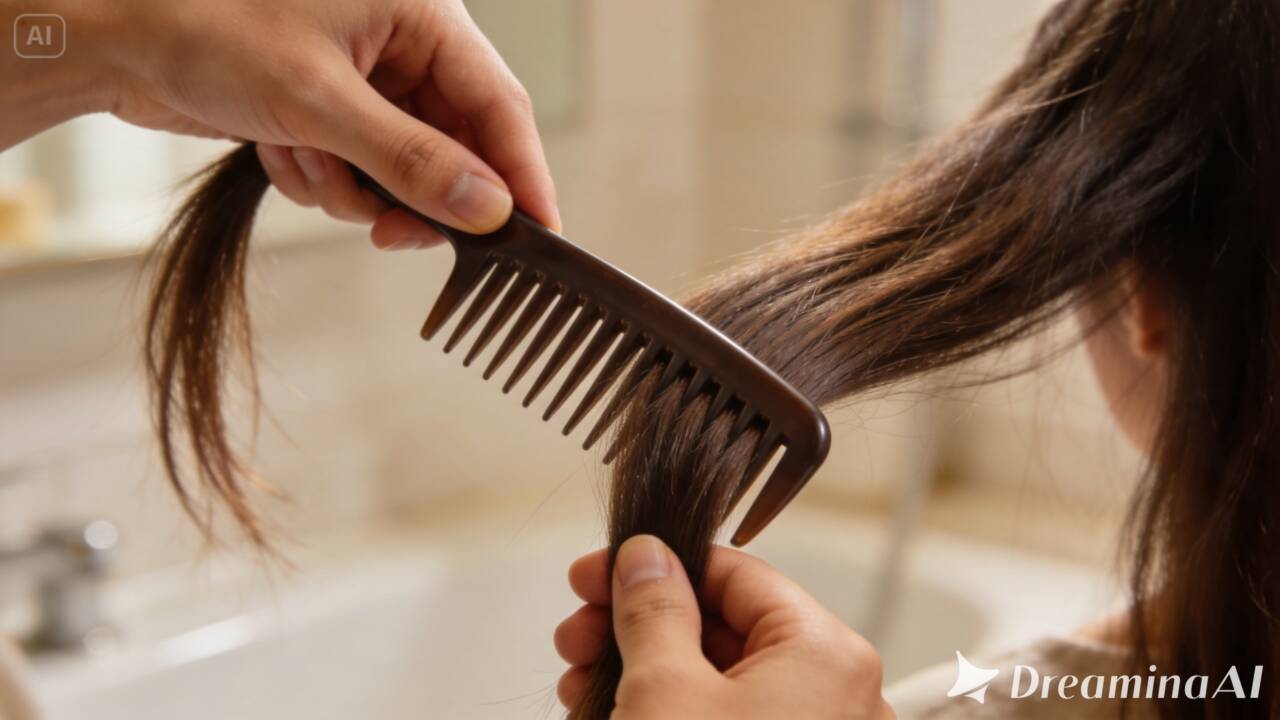 Veja como o pente de dentes largos ajuda a reduzir os puxões e entenda por que o cabelo não precisa de 100 escovadas por dia.
