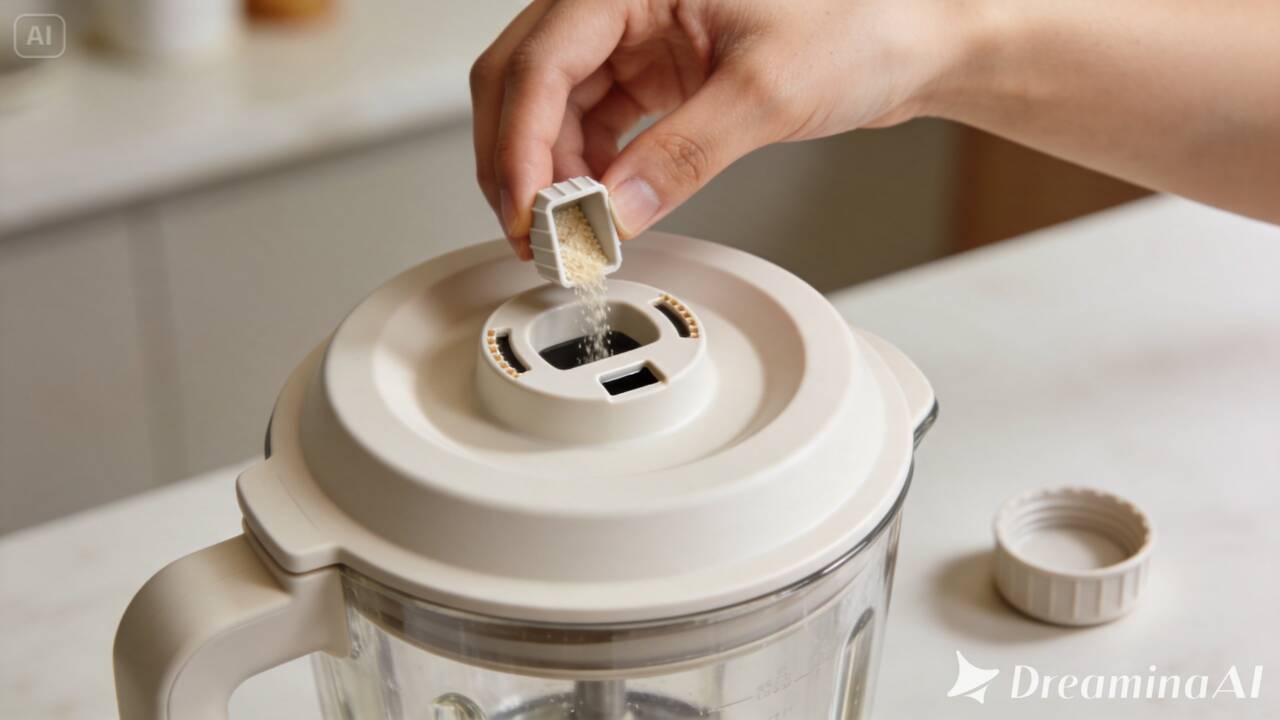 Antes de retirar toda a tampa do liquidificador, veja para que serve a pequena abertura central e por que ela pode facilitar algumas receitas.