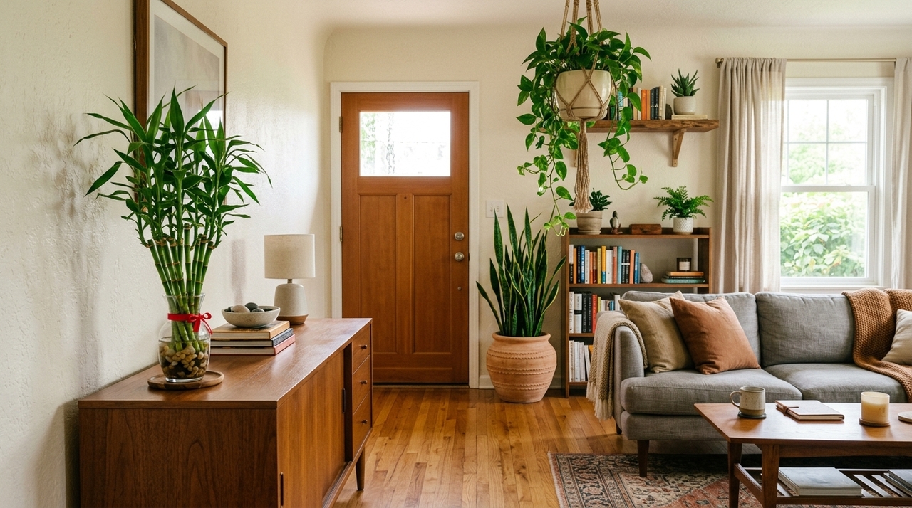 No feng shui, as plantas são vistas como fontes de energia vital, ligadas ao elemento madeira, que representa crescimento, movimento e renovação.